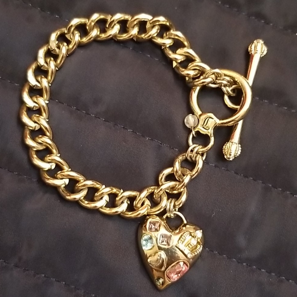Juicy Couture golden charm bracelet